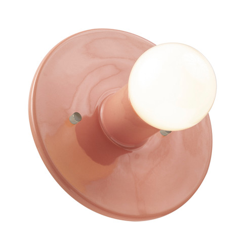 Ambiance Collection One Light Wall Sconce in Gloss Blush (102|CER-6280-BSH)