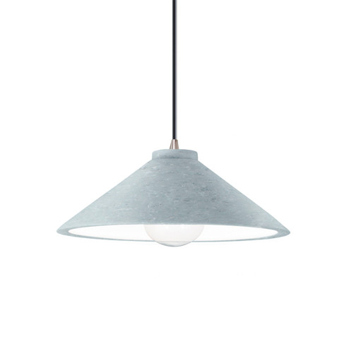 Radiance One Light Pendant in Gloss Grey (102|CER-6240-GRY-MBLK-WTCD)