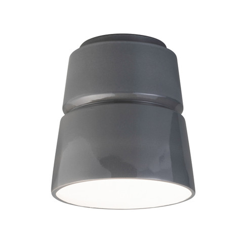 Radiance One Light Outdoor Flush-Mount in Gloss Gray (102|CER-6150W-GRY)