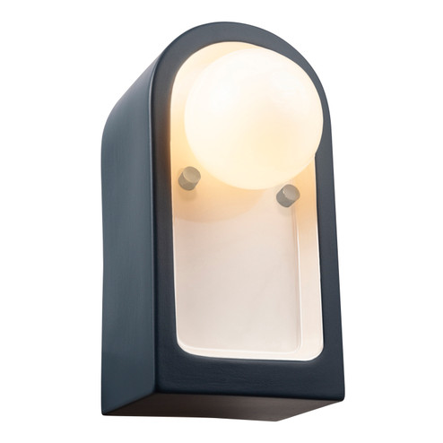Ambiance Collection One Light Wall Sconce in Midnight Sky with Matte White internal finish (102|CER-3010-MDMT)
