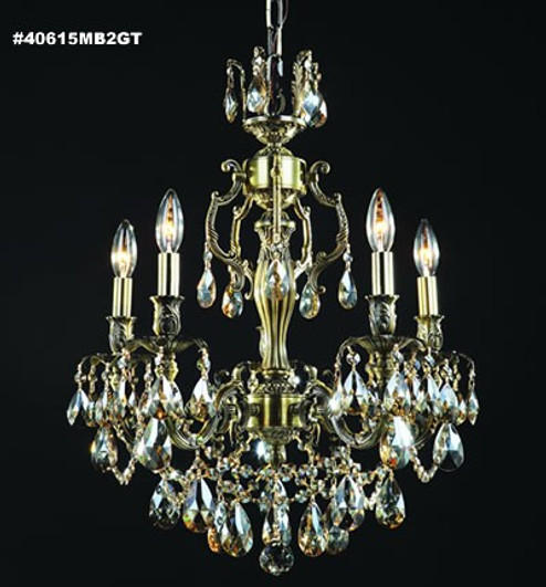 Brindisi Five Light Chandelier in Monaco Bronze (64|40615MB2GT)