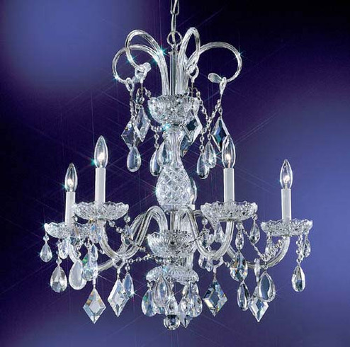 Prague Five Light Chandelier in Chrome (92|8287 CH C)