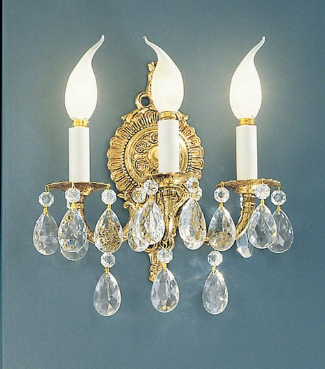 Barcelona Three Light Wall Sconce in Millennium Silver (92|5223 MS I)