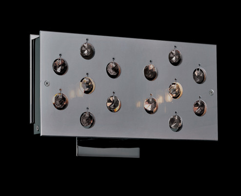 Infinity Two Light Wall Sconce in Black Chrome (92|16082 BCH CP)