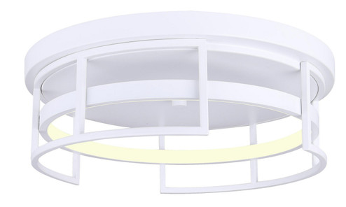 Amora LED Flush Mount in Matte White (387|LFM231A15WH)