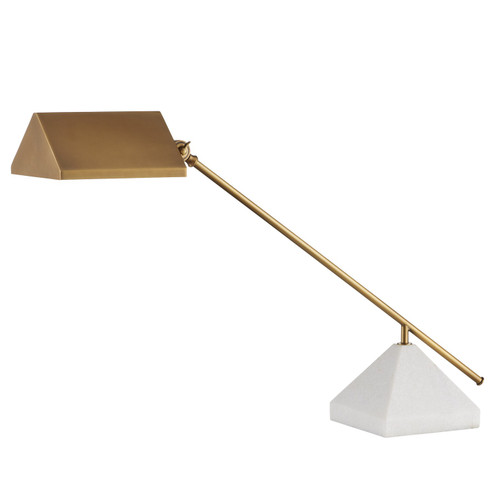 Repertoire One Light Table Lamp in Antique Brass/White (142|6000-0875)
