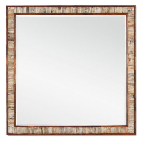 Hyson Collection Mirror in Chiseled Horn/Natural/Mirror (142|1000-0135)