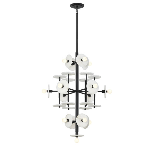 Amani 15 Light Chandelier in Black Cashmere (51|1-1592-15-50)