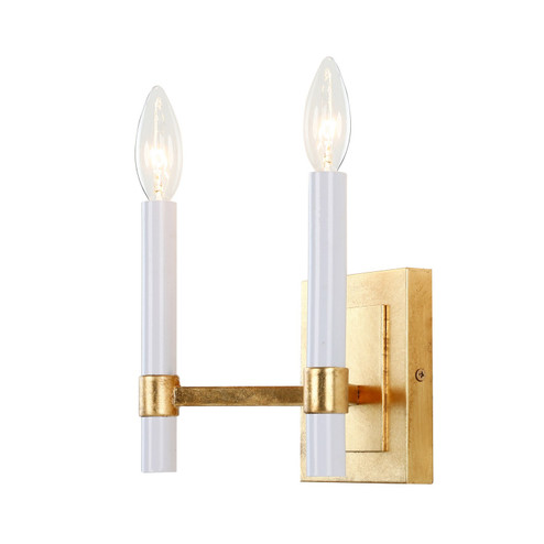 Miriam Two Light Wall Sconce in Gold Leaf (374|W23120-2)