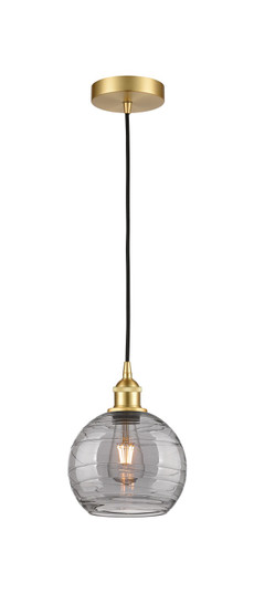 Edison One Light Mini Pendant in Satin Gold (405|616-1P-SG-G1213-8SM)