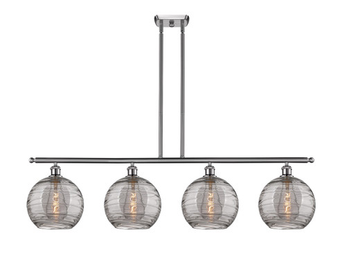 Ballston Four Light Island Pendant in Brushed Satin Nickel (405|516-4I-SN-G1213-10SM)