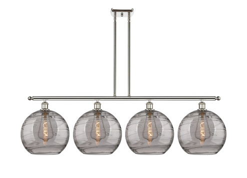 Ballston Four Light Island Pendant in Polished Nickel (405|516-4I-PN-G1213-12SM)