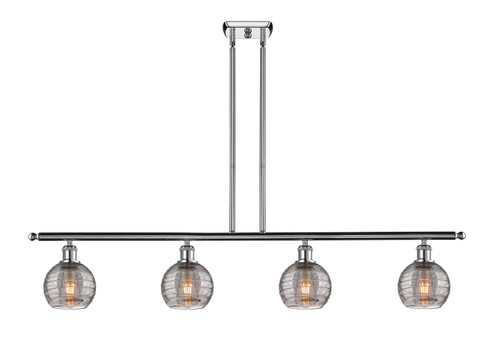 Ballston Four Light Island Pendant in Polished Chrome (405|516-4I-PC-G1213-6SM)