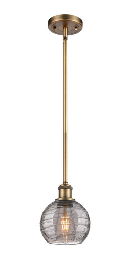 Ballston One Light Mini Pendant in Brushed Brass (405|516-1S-BB-G1213-6SM)