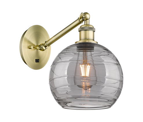 Ballston One Light Wall Sconce in Antique Brass (405|317-1W-AB-G1213-8SM) Ballston One Light Wall Sconce in Antique Brass (405|317-1W-AB-G1213-8SM)