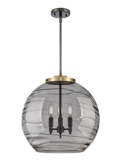 Ballston Three Light Pendant in Black Antique Brass (405|221-3S-BAB-G1213-18SM) Ballston Three Light Pendant in Black Antique Brass (405|221-3S-BAB-G1213-18SM)