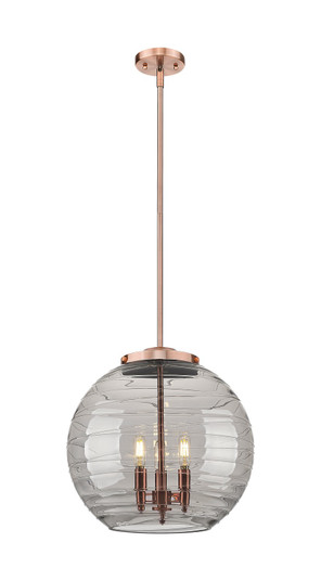 Ballston Three Light Pendant in Antique Copper (405|221-3S-AC-G1213-16SM)