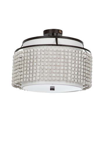 Joanna Two Light Semi-Flush Mount in Venetian Rust|Distressed Ivory|Feather White Linen|White Acrylic (550|SCH-170470)