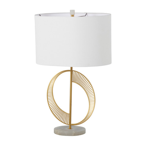 Jules One Light Table Lamp in Brass|White Linen (550|SCH-168075)