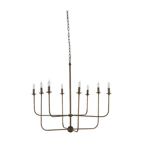 Lilly Eight Light Chandelier in Brushed Copper (550|SCH-168005)
