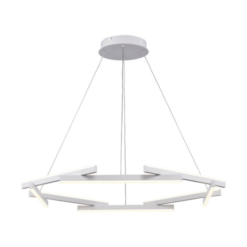 Celestia LED Chandelier in White (110|MDN-1566 WH)