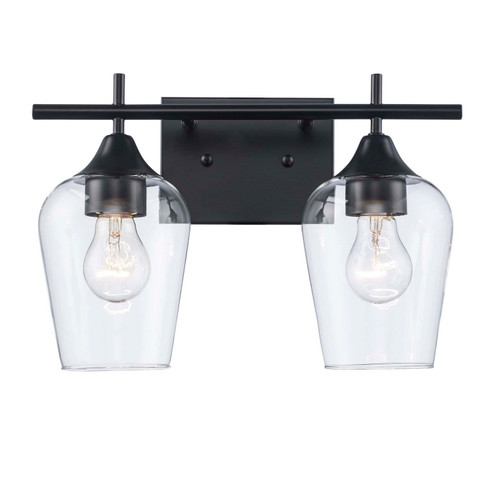 Kieran Two Light Vanity in Black (110|71832 BK)