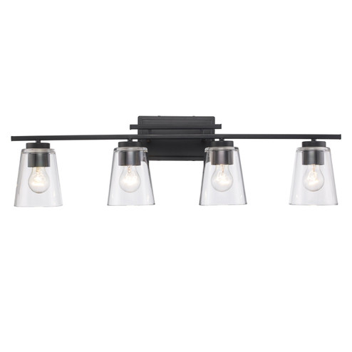 Iris Four Light Vanity in Black (110|22494 BK)