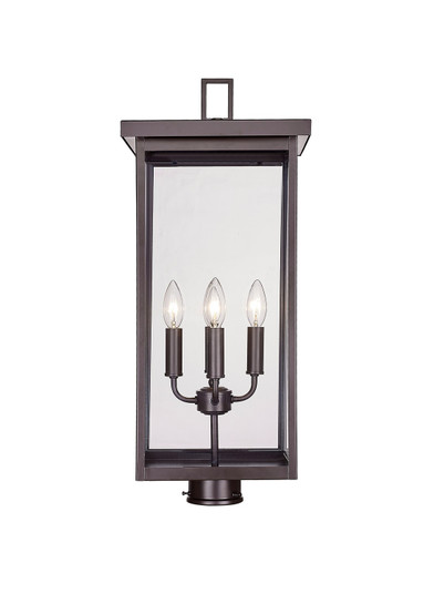 Barkeley Four Light Outdoor Post Lantern in Powder Coated Bronze (59|42604-PBZ)