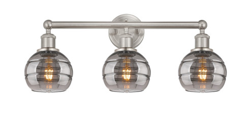 Edison Three Light Bath Vanity in Antique Copper (405|616-3W-AC-G556-6SM)