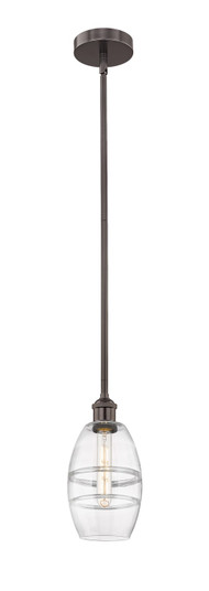 Edison One Light Mini Pendant in Oil Rubbed Bronze (405|616-1S-OB-G557-6CL)