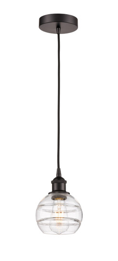 Edison One Light Mini Pendant in Oil Rubbed Bronze (405|616-1P-OB-G556-6CL)