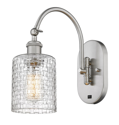 Ballston One Light Wall Sconce in Polished Nickel (405|518-1W-PN-G112C-5CL)