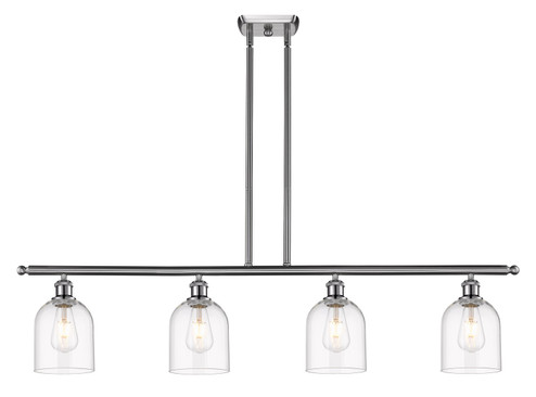 Ballston Four Light Island Pendant in Brushed Satin Nickel (405|516-4I-SN-G558-6CL)