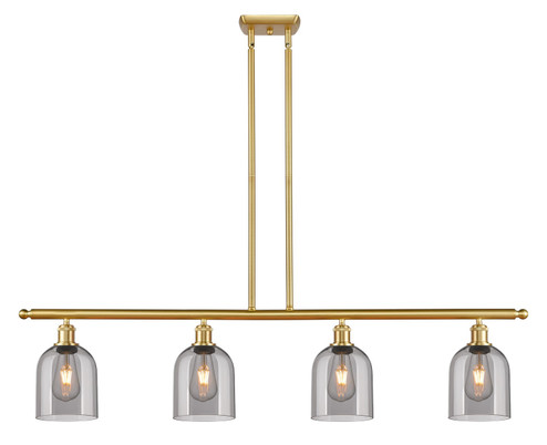 Ballston Four Light Island Pendant in Satin Gold (405|516-4I-SG-G558-6SM)