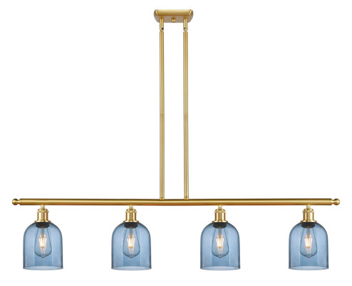 Ballston Four Light Island Pendant in Satin Gold (405|516-4I-SG-G558-6BL)