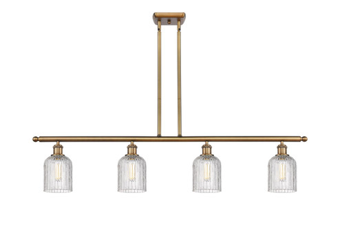 Ballston Four Light Island Pendant in Brushed Brass (405|516-4I-BB-G559-5CL)