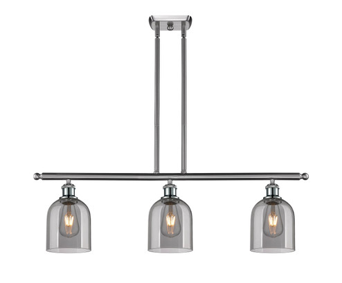 Ballston Three Light Island Pendant in Brushed Satin Nickel (405|516-3I-SN-G558-6SM)