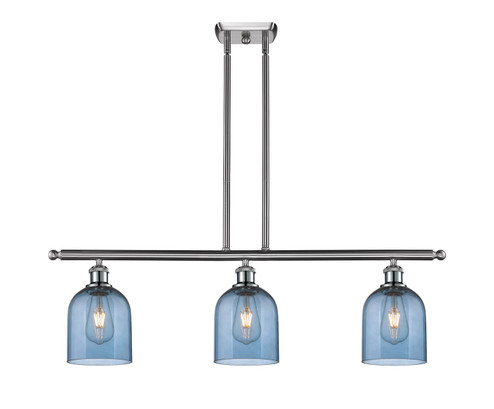 Ballston Three Light Island Pendant in Brushed Satin Nickel (405|516-3I-SN-G558-6BL)