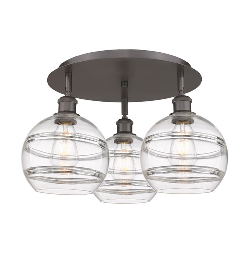 Ballston LED Flush Mount in Oil Rubbed Bronze (405|516-3C-OB-G556-8CL)