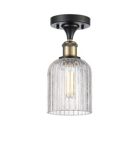 Ballston One Light Semi-Flush Mount in Black Antique Brass (405|516-1C-BAB-G559-5CL)