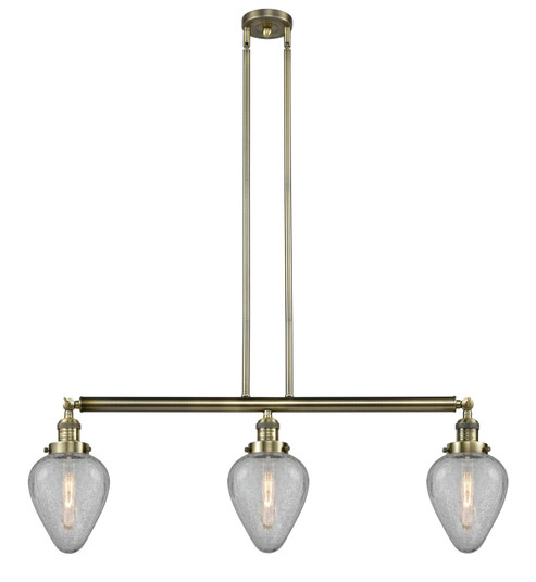 Franklin Restoration LED Island Pendant in Antique Brass (405|213-AB-G165-LED)