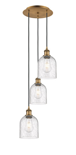 Ballston Three Light Pendant in Brushed Brass (405|113B-3P-BB-G558-6SDY)