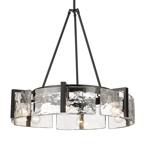 Aenon Six Light Chandelier in Matte Black (62|3164-6 BLK-HWG)