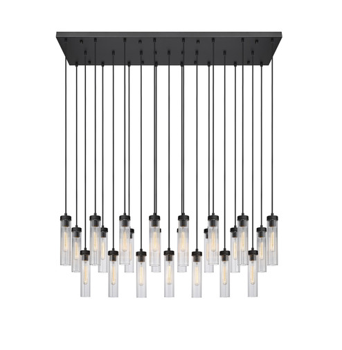 Beau 23 Light Linear Chandelier in Matte Black (224|740P-23L-MB)