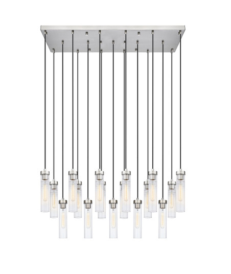 Beau 17 Light Linear Chandelier in Brushed Nickel (224|740P-17L-BN)