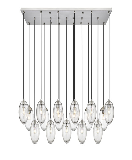 Arden 17 Light Linear Chandelier in Brushed Nickel (224|651P-17L-BN)