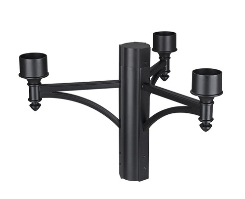 Outdoor Three Light Outdoor Posts/Hardware in Black (224|501-3BK)