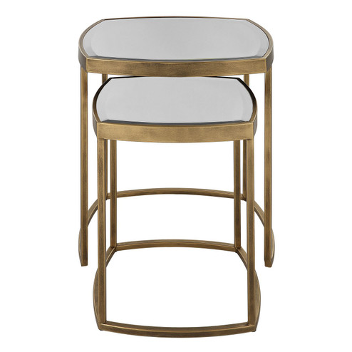 Vista Nesting Tables, Set Of 2 in Antique Gold (52|22957)