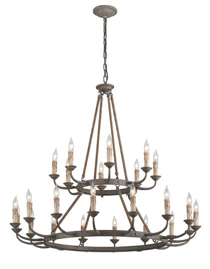 Cyrano 24 Light Chandelier in Earthen Bronze (67|F6118-EB)