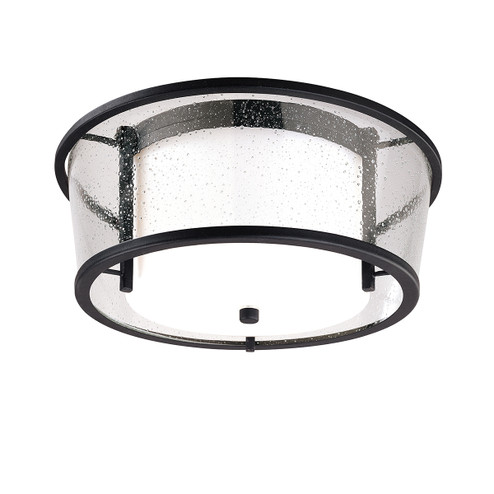 Bennington Two Light Flush Mount in Textured Black (67|C1350-TBK) Bennington Two Light Flush Mount in Textured Black (67|C1350-TBK)
